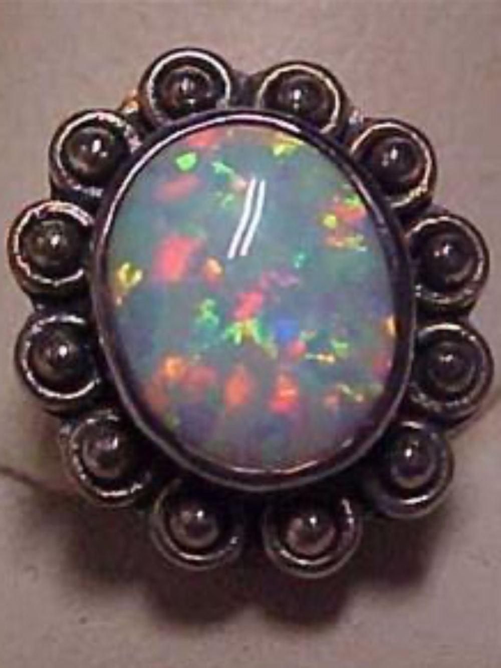 Beautiful Lori Bonn Sterling Opal Large Slide Charm Pendant